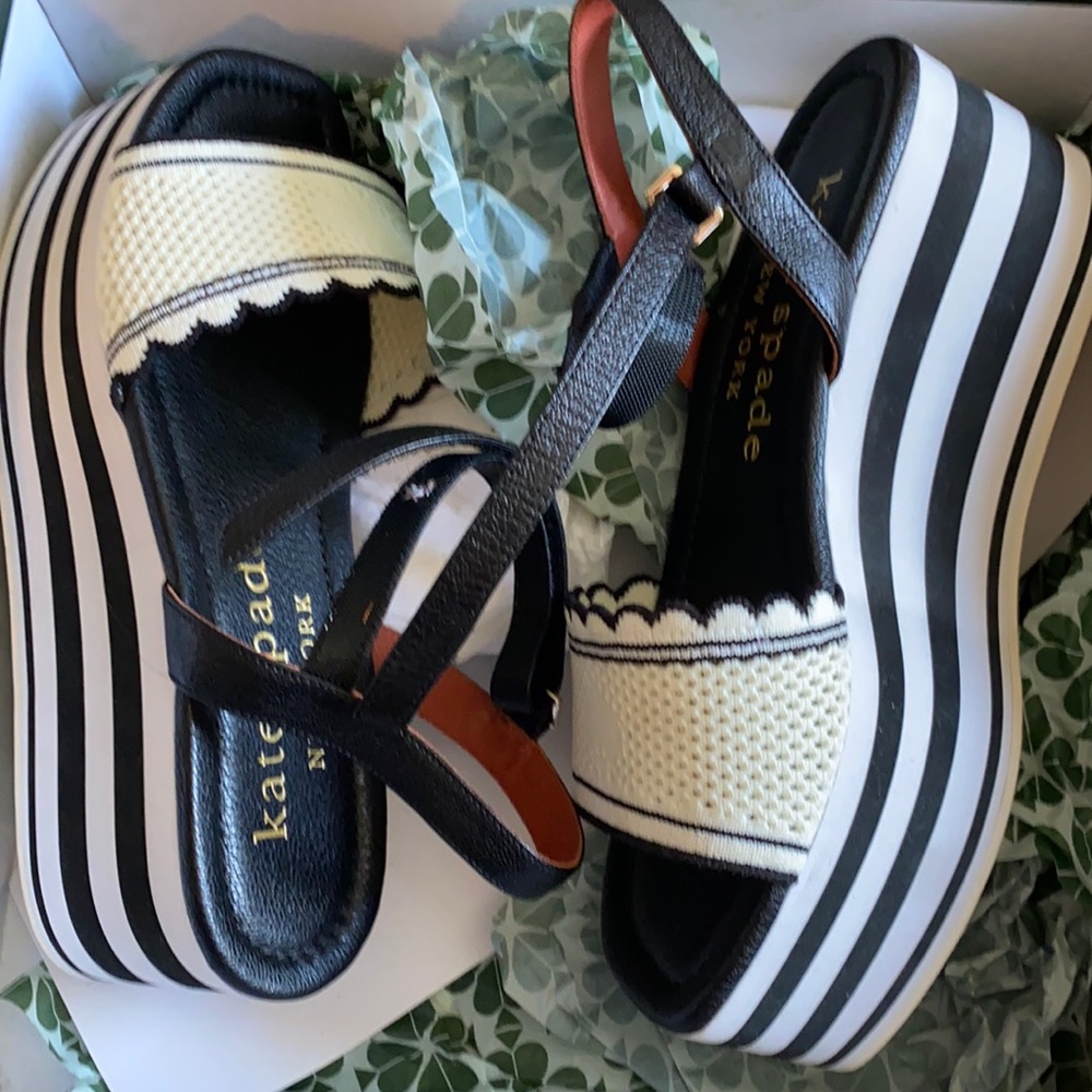 New in box Kate Spade platform sandals